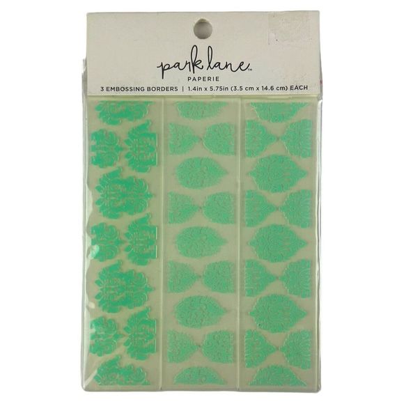 Park Lane Paperie Embossing Folders & Border Lot Of Three NEW In Plastic - Picture 2 of 4